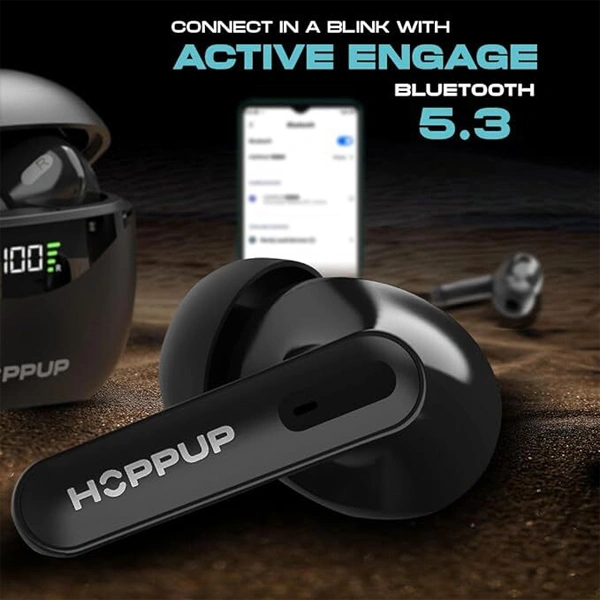 HOPPUP Hoppup AirDoze D50 Earbuds with Upto 50H Playtime - White - White
