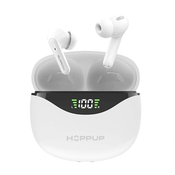 HOPPUP Hoppup AirDoze D50 Earbuds with Upto 50H Playtime - White - White