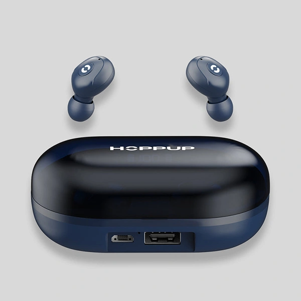 HOPPUP Hoppup Grand Earbuds with Upto 75 Hours Playtime - Blue - Blue