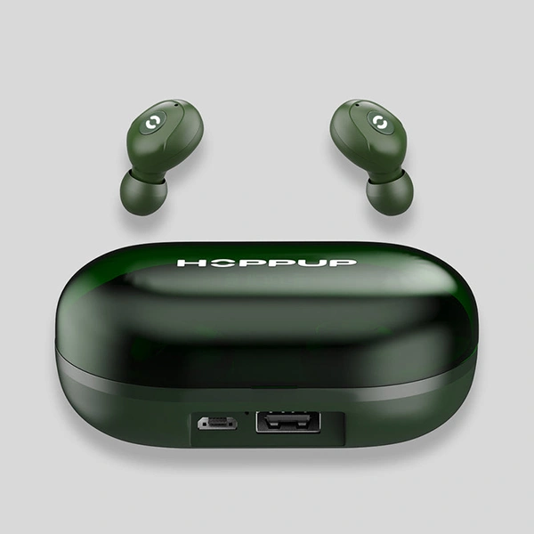 HOPPUP Hoppup Grand Earbuds with Upto 75 Hours Playtime - Green - Green