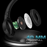 HOPPUP Hoppup SONIC Bluetooth Headphone - Black - Black