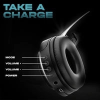 HOPPUP Hoppup SONIC Bluetooth Headphone - Black - Black