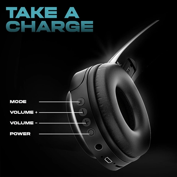 HOPPUP Hoppup SONIC Bluetooth Headphone - Black - Black