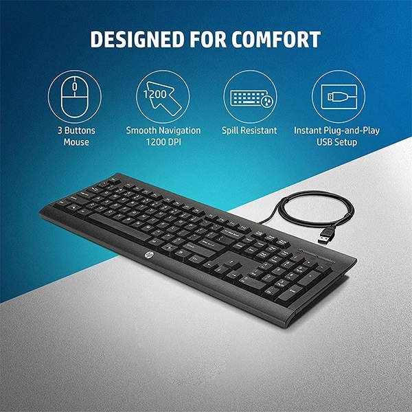 HP Desktop C2500 Keyboard &amp; Mouse Combo