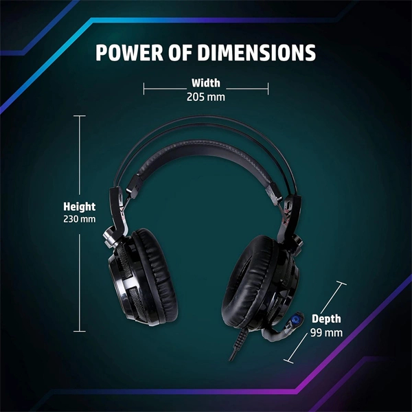 HP H200Gs Wired Gaming Over Ear Headphones