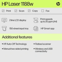 HP Laser MFP 1188a Printer
