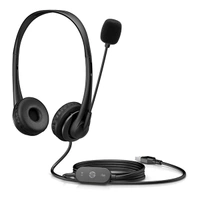 HP Stereo Wired On Ear Headphones with Mic USB G2 - Black, Black/Red, Black/Yellow