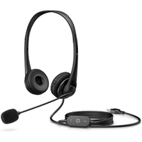 HP Stereo Wired On Ear Headphones with Mic USB G2 - Black, Black/Red, Black/Yellow