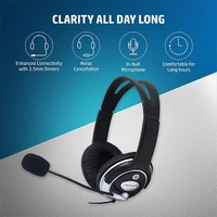 HP Wired Over Ear Headphone with 3.5 mm Drivers
