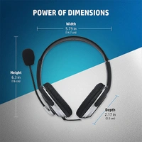 HP Wired Over Ear Headphone with 3.5 mm Drivers