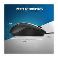HP X1000 Wired USB Mouse - Grey
