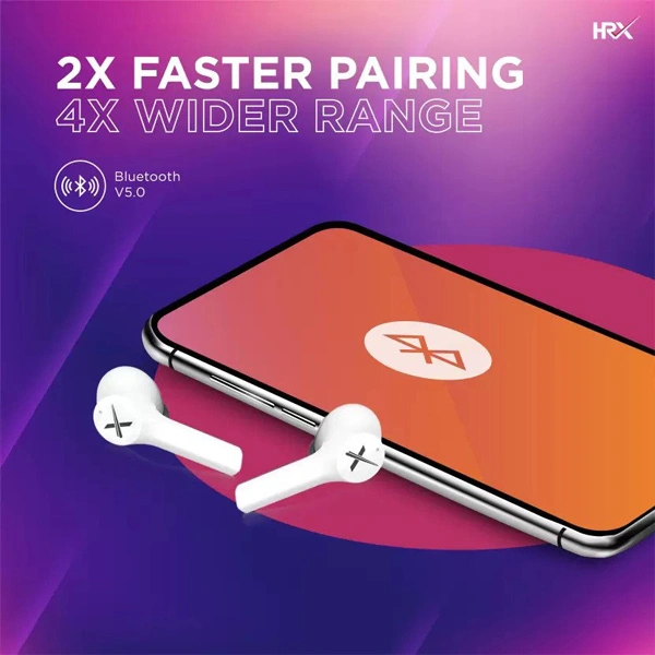Hrx HRX X-Drops 440G Wireless Earbuds - White - White