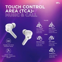 Hrx HRX X-Drops 440G Wireless Earbuds - White - White