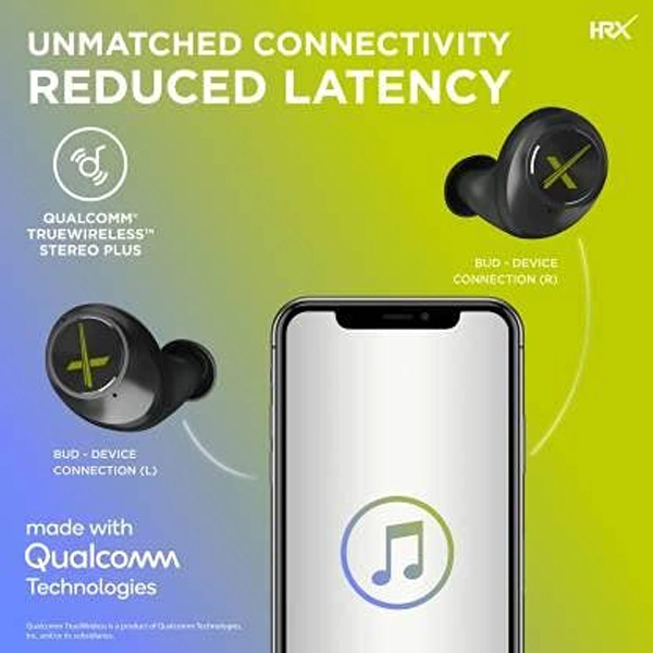 Hrx HRX X-Drops 9G With Quick Touch Technology Wireless Earbuds - Galaxy Blue - Galaxy Blue