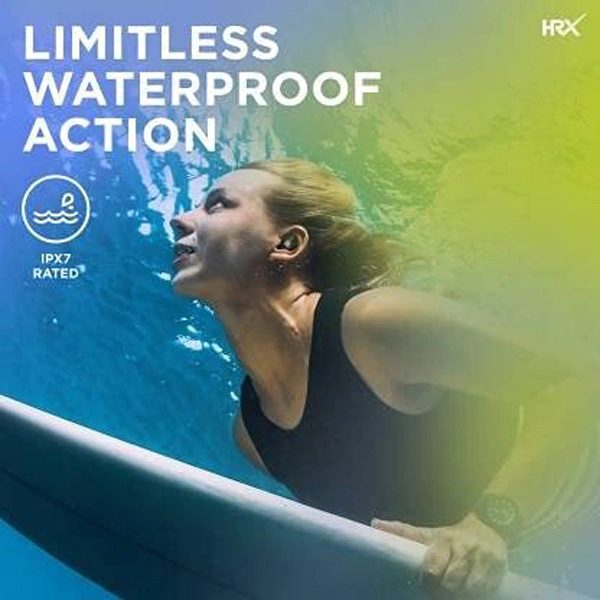 Hrx HRX X-Drops 9G With Quick Touch Technology Wireless Earbuds - Galaxy Blue - Galaxy Blue