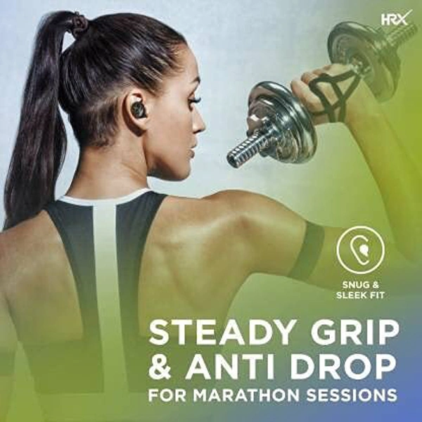 Hrx HRX X-Drops 9G With Quick Touch Technology Wireless Earbuds - Galaxy Blue - Galaxy Blue