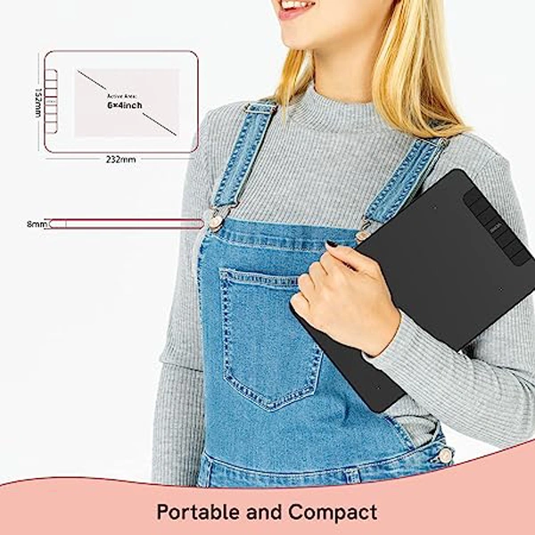Huion HUION Inspiroy H640P 6  4 inch Graphics Drawing Tablet