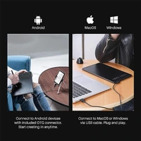 Huion HUION Inspiroy H640P 6  4 inch Graphics Drawing Tablet