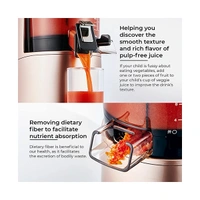 Hurom H-AA Series Cold Press Slow Juicer with Dual Rotation Speed (43/17 RPM) 150 Watts Energy Efficient Motor - Matt Black - Matt Black