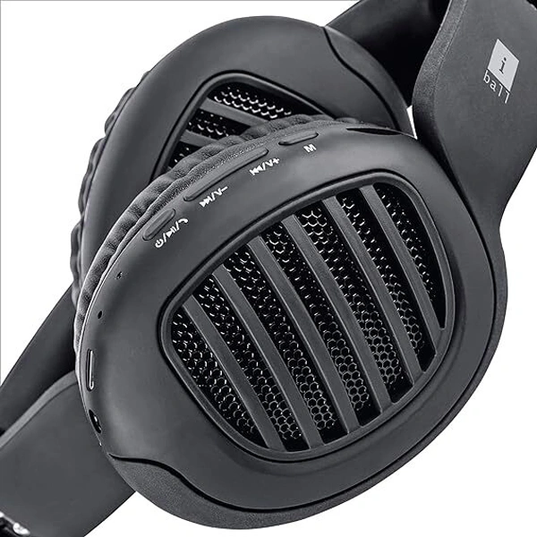 iBall Decibel Bluetooth 5.0 Wireless Over Ear Foldable Headphone - Slate Grey - Slate Grey