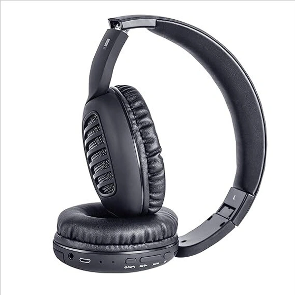 iBall Decibel Bluetooth 5.0 Wireless Over Ear Foldable Headphone - Slate Grey - Slate Grey