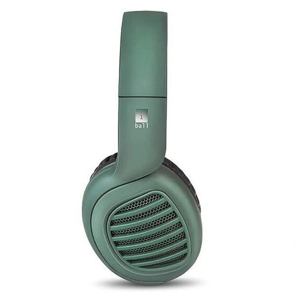 iBall Decibel Bluetooth 5.0 Wireless Over Ear Foldable Headphone - Forest Green - Forest Green