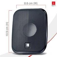iBall Decor 9-2.0 USB Powered Computer Multimedia Speakers with in-line Volume Controller - Black Grey, Black Red, Black Yellow