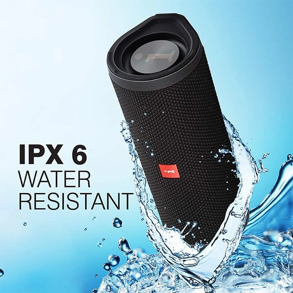 iBall Musi Jam TWS Stereo Bluetooth Portable Speaker | Micro SD Card Slot & Built in Mic - Black - Black