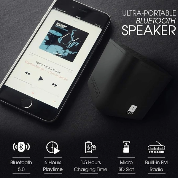 iBall Musi Play A1 Wireless Ultra-Portable Bluetooth Speakers - Yellow - Yellow