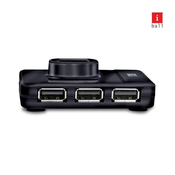 iBall Piano 423 4 Port USB Hub - Black
