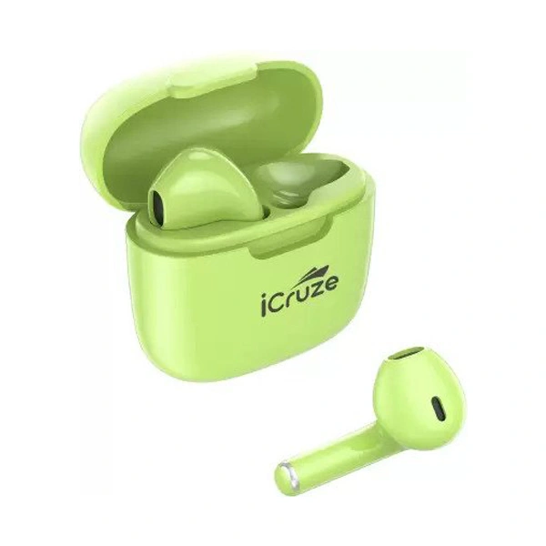 iCruze Candy TWS Wireless Airbuds with 20 Hours Play Time - Green - Green