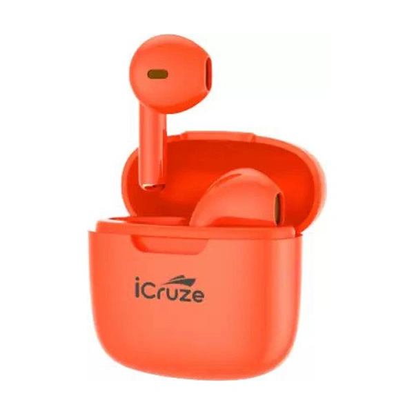 iCruze Candy TWS Wireless Airbuds with 20 Hours Play Time - Orange - Orange