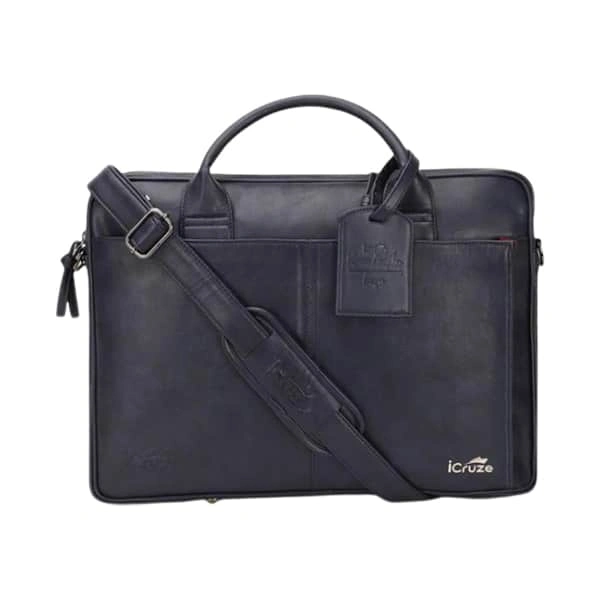 iCruze Elite Slim 15 inch Messenger Bag - Blue - Blue