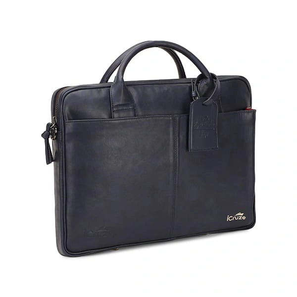 iCruze Elite Slim 15 inch Messenger Bag - Blue - Blue