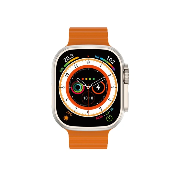 iCruze Pronto Max + BT Calling Smart watch With 1.9″ HD IPS Display - Orange - Orange