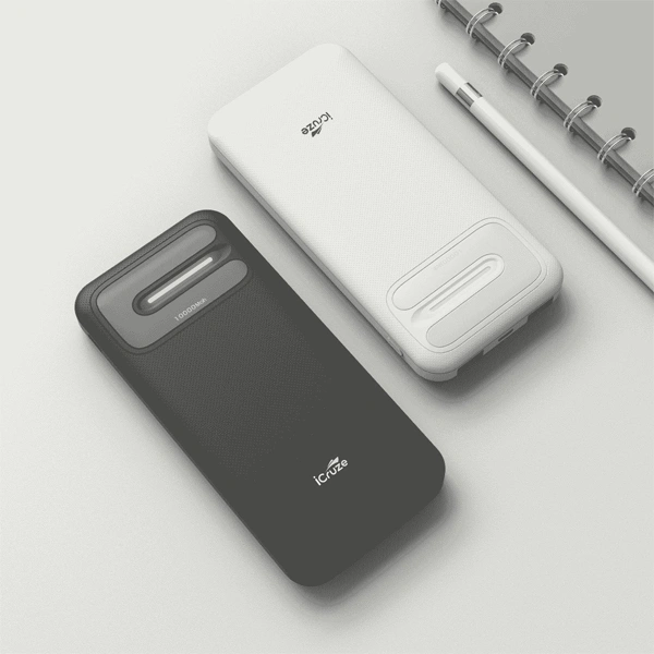 iCruze Strike 10K PB02 PD 22.5W Power Bank - White - White