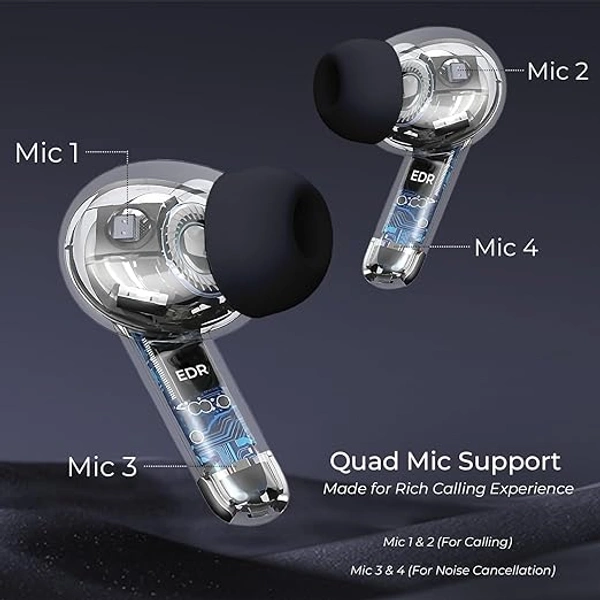 Portronics iGear ANC Pro Wireless Earbuds - White - White