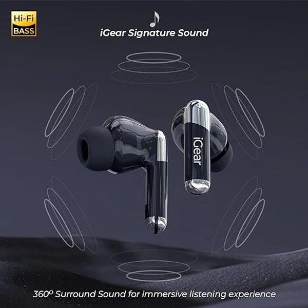 Portronics iGear ANC Pro Wireless Earbuds - White - White