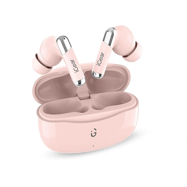 Portronics iGear ANC Pro Wireless Earbuds - Pink - Pink