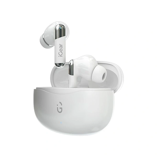 Portronics iGear ANC Pro Wireless Earbuds - White - White