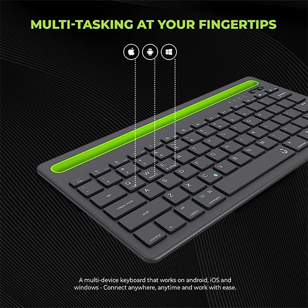 iGear Dual Connect Dual Channel Bluetooth Keyboard