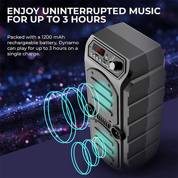 iGear Dynamo 16W Bluetooth Party Speaker With Corded Mic