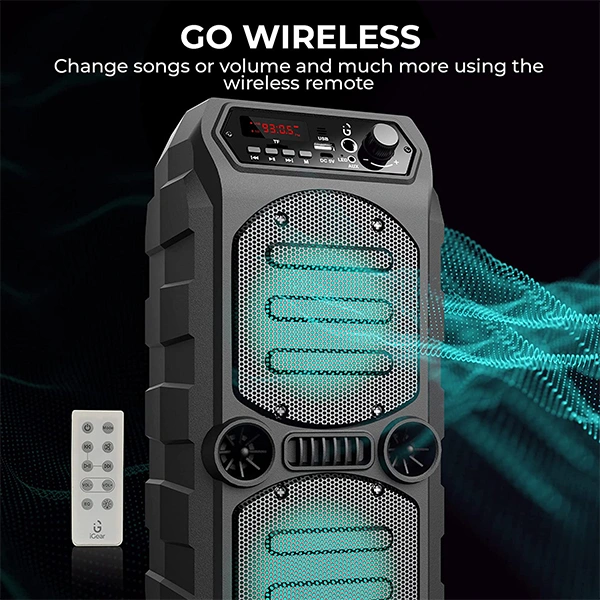 iGear Dynamo 16W Bluetooth Party Speaker With Corded Mic