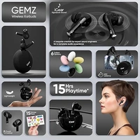 iGear IGear Gemz Wireless Earbuds with Mic - Black - Black