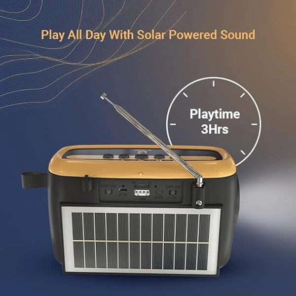 iGear Goldie Radio and Bluetooth Speaker With In -Built Mic