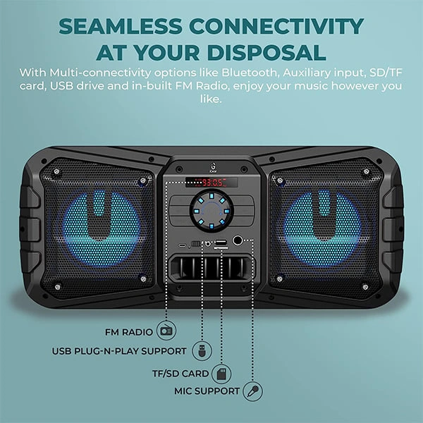 iGear Limo Bluetooth 20W Party Speaker With TF/FM/AUX/USB Support