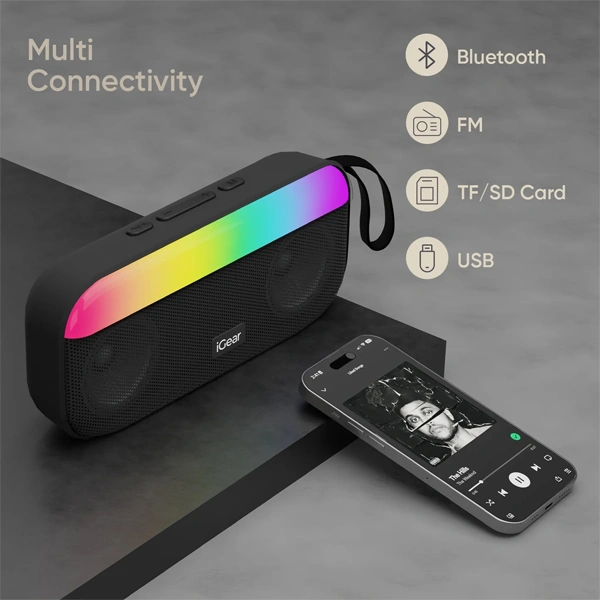 iGear Pulse Bluetooth Party Speaker - White - White