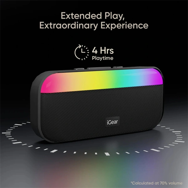 iGear Pulse Bluetooth Party Speaker - White - White