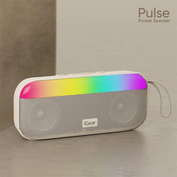 iGear Pulse Bluetooth Party Speaker - White - White