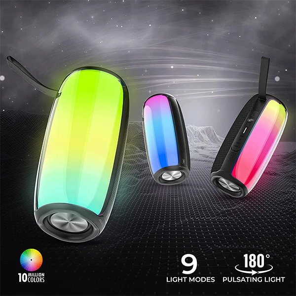iGear Spectrum Portable Bluetooth Party Speaker With 180 Degree LED Light Show